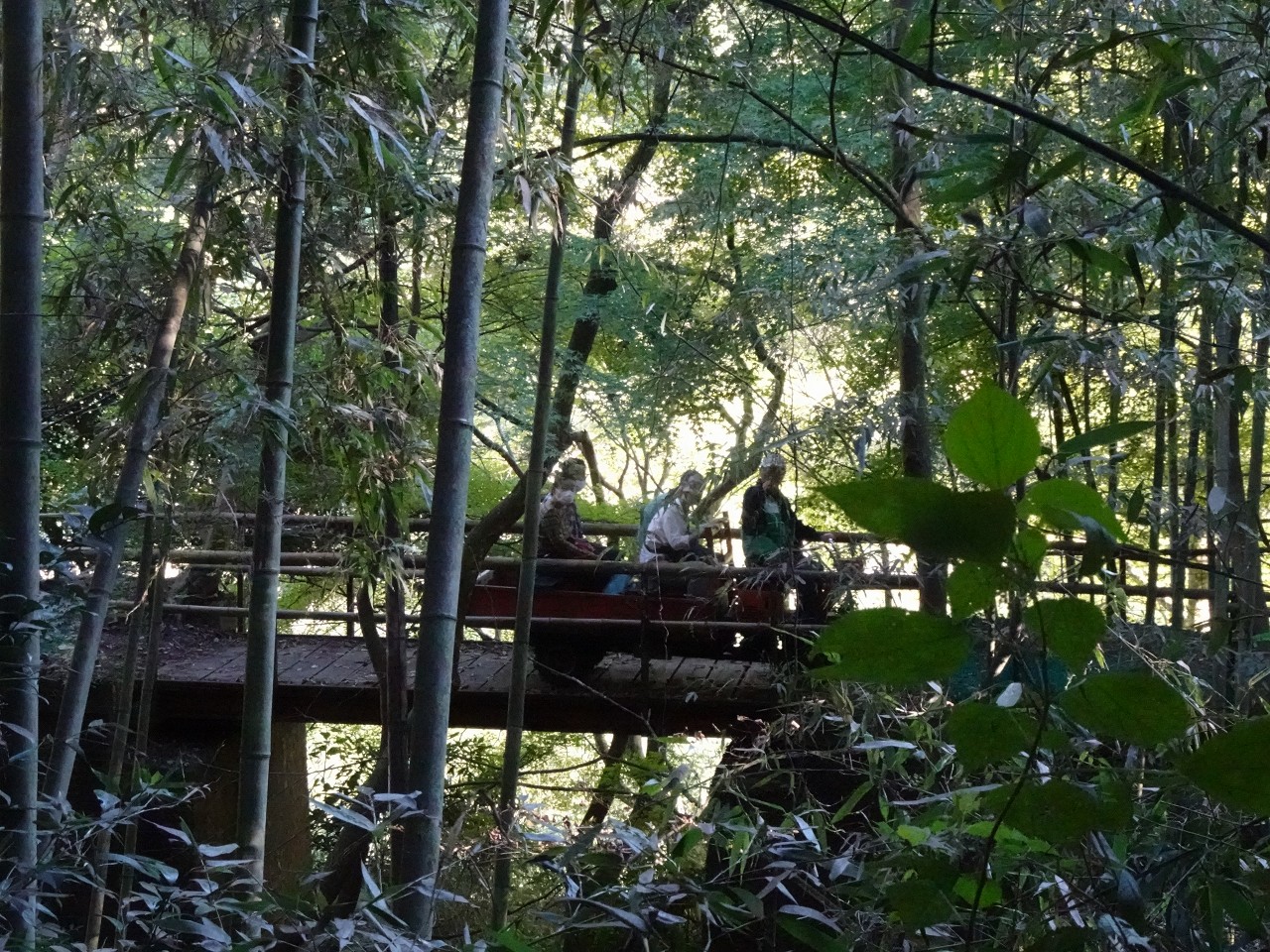 フレンチ風景　竹林橋を爆走